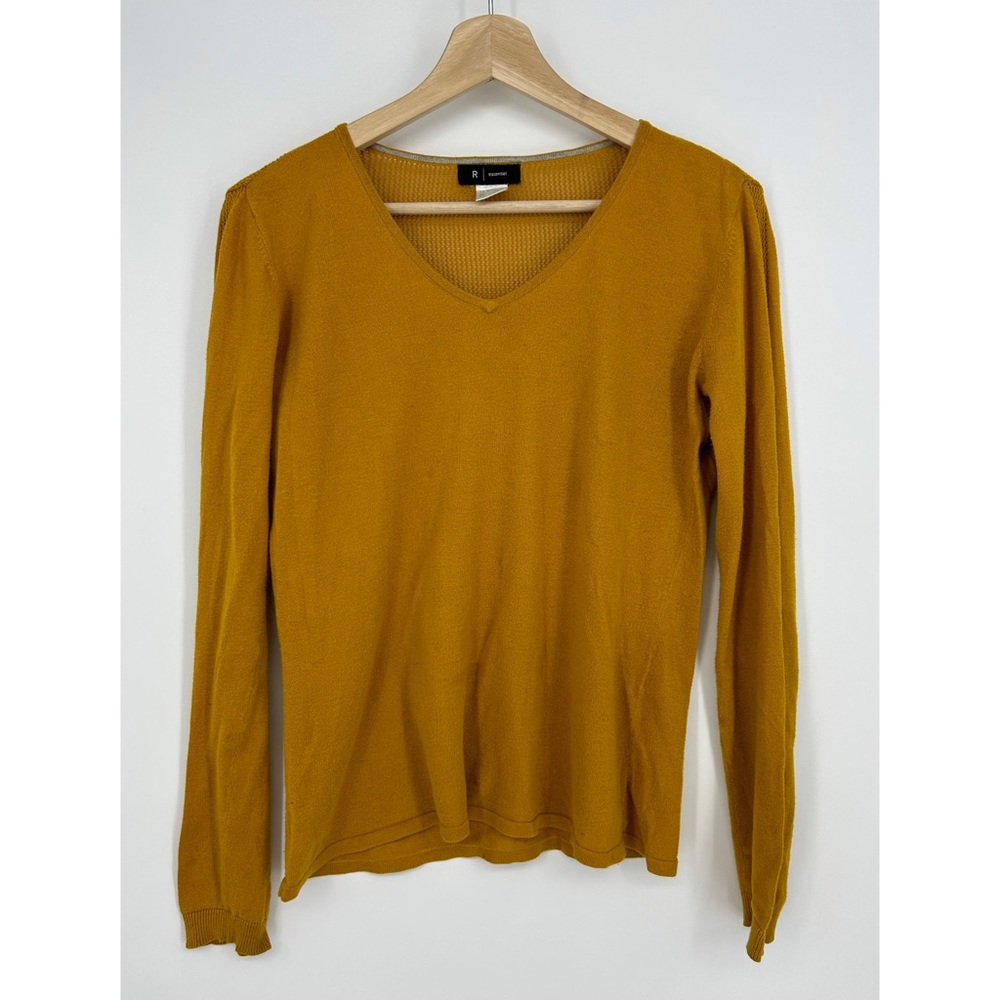 La Redoute French Mustard Yellow V-Neck Sweater